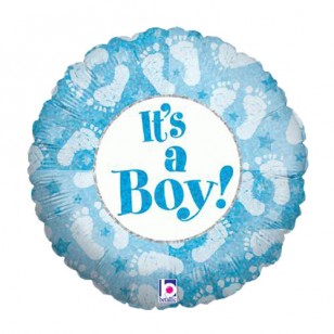It's A Boy Baby Shower Footprints Balloon It's A Boy Baby Shower Footprints Balloon